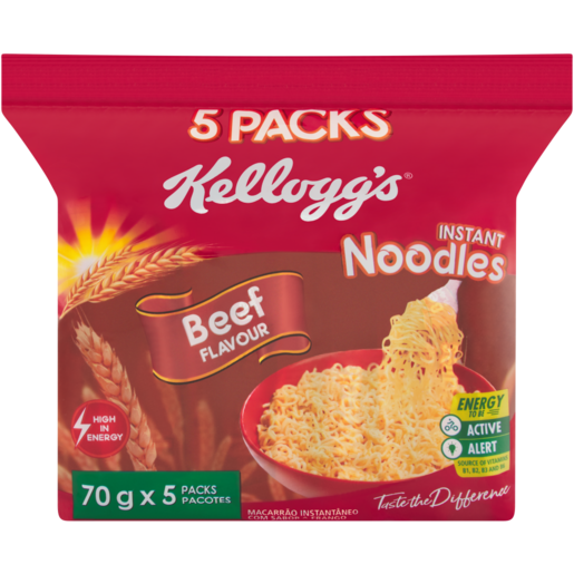 Kellogg's Beef Flavoured Instant Noodles 5 x 70g