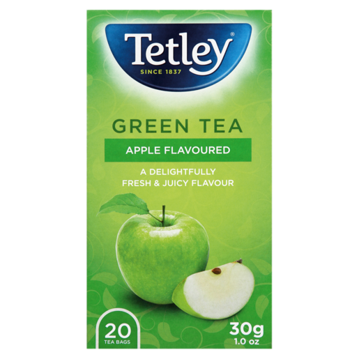 Tetley Apple Flavoured Green Teabags 20 Pack