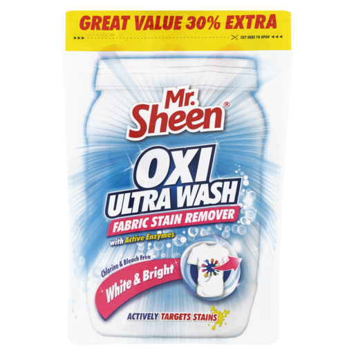 Mr. Sheen Oxi Ultra White & Bright Fabric Stain Remover 520g
