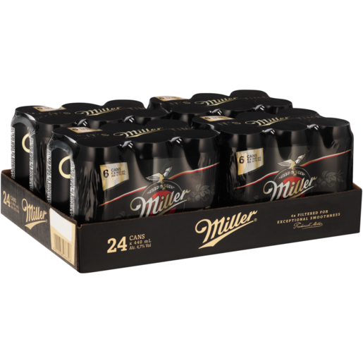 Miller Genuine Draft Beer Cans 24 x 440ml 