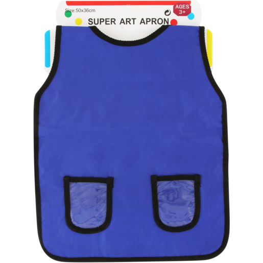 Kids Play Apron Wipe Clean For House & School Use Water Proof Assorted Colours 