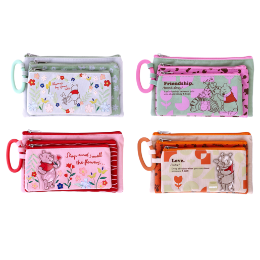 Winnie The Pooh Pencil Bag 3 Piece (Design May Vary)
