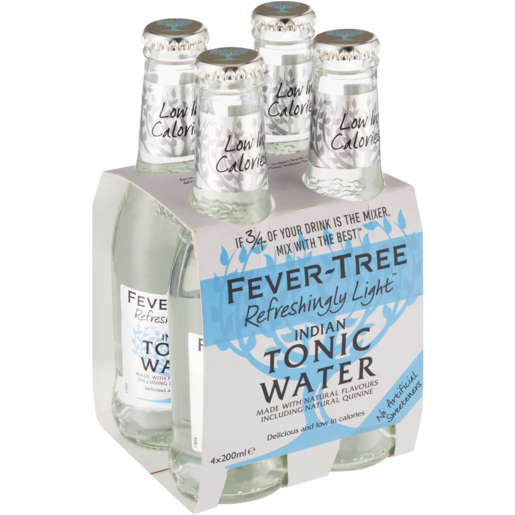 Fever-Tree Light Tonic Water Bottles 4 x 200ml