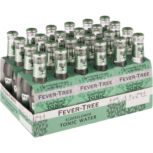 Fever-Tree Elderflower Tonic Water Bottles 24 x 200ml