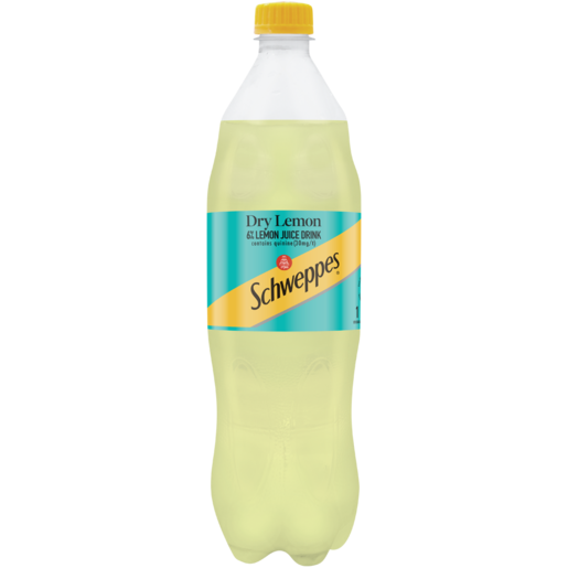 Schweppes Dry Lemon Soft Drink Bottle 1L