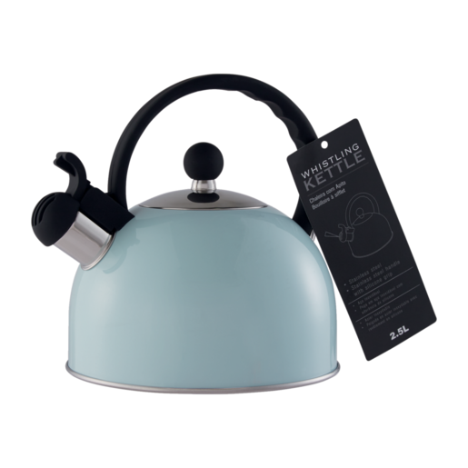 Basic Colour Stainless Steel Whistling Kettle 2.5L (Colour May Vary)