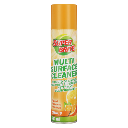 Super Brite Citrus Scented Multisurface Cleaner Spray Can 300ml