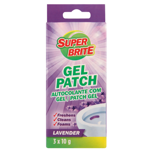Super Brite Gel Patch Lavender Scented Toilet Cleaner 3 Pack