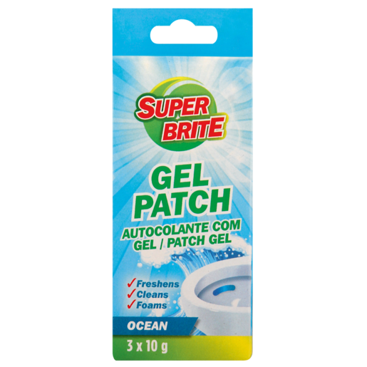 Super Brite Gel Patch Ocean Breeze Scented Toilet Cleaner 3 Pack