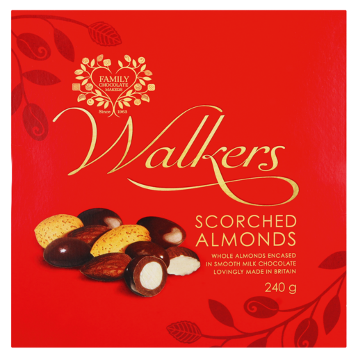Walkers Scorched Choc Almonds 240g