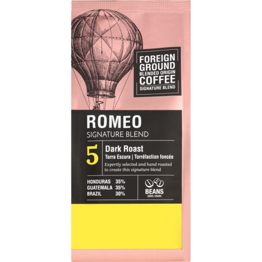 Foreign Ground Romeo Signature Blend Dark Roast Coffee Beans 250g