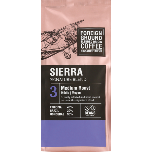 Foreign Ground Sierra Signature Blend Medium Roast Coffee Beans 250g