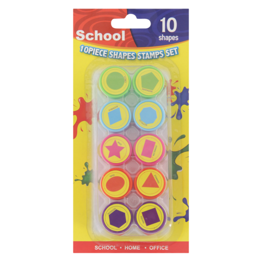 School Shapes Stamps Set 10 Pack