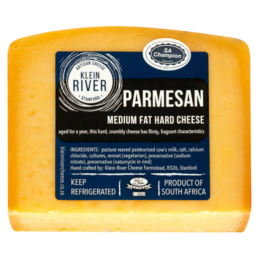 Klein River Parmesan Medium Fat Hard Cheese Per kg