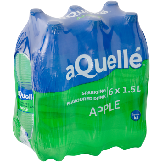 aQuellé Apple Flavoured Sparkling Drinks 6 x 1.5L