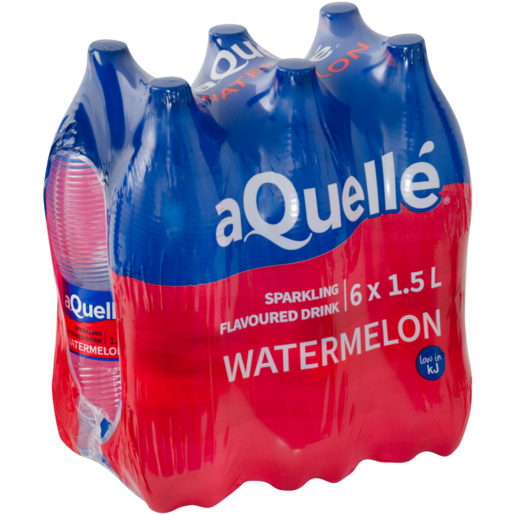 aQuellé Watermelon Flavoured Sparkling Drinks 6 x 1.5L