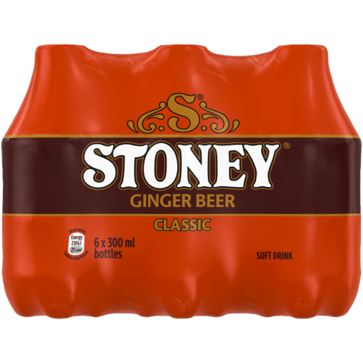 Stoney Classic Ginger Beer Soft Drink 6 x 300ml