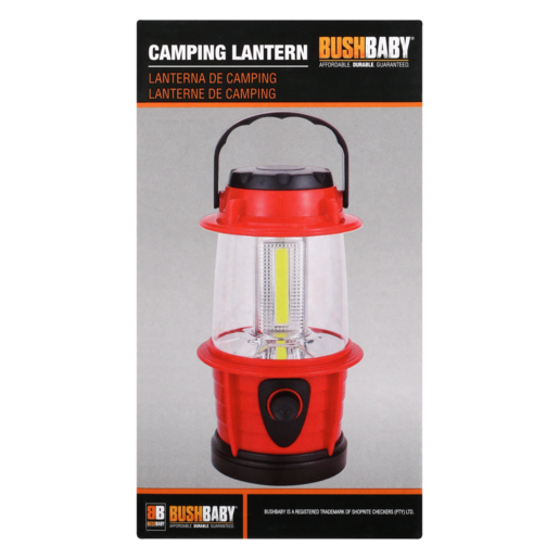 Bush Baby Red COB LED Camping Lantern 9W