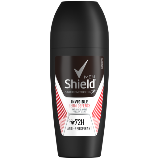 Shield Invisible Germ Defense Men's Anti-Perspirant Roll-On 50ml