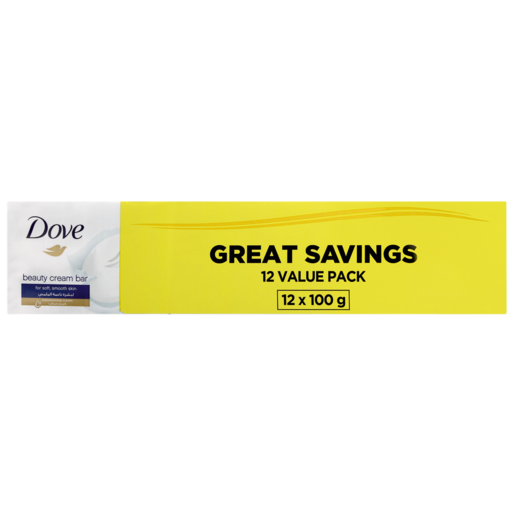 Dove Beauty Cream Bar Value Pack 12 x 100g