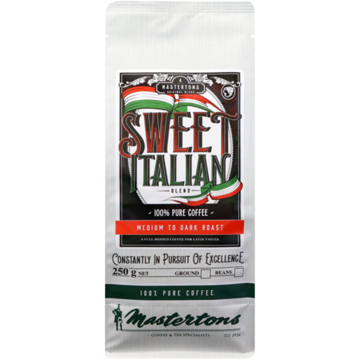 Mastertons Sweet Italian Blend Coffee Beans 250g 
