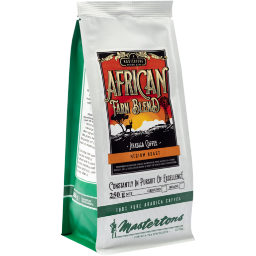 Mastertons African Farm Blend Medium Roast Ground Coffee 250g