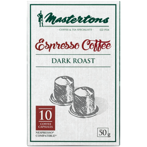 Mastertons Dark Roast Espresso Capsules 10 Pack