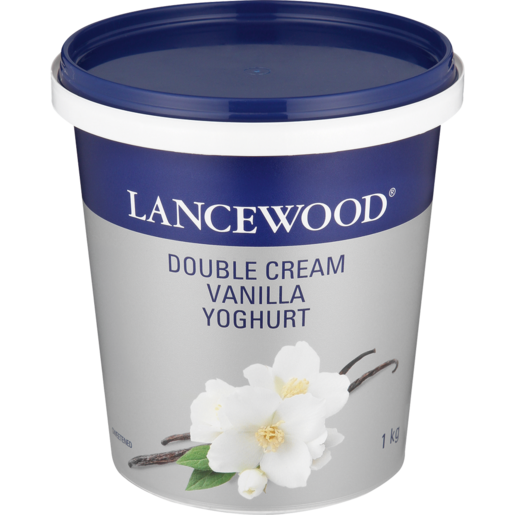 LANCEWOOD Vanilla Flavoured Double Cream Yoghurt 1kg