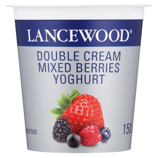 LANCEWOOD Mixed Berries Flavoured Double Cream Yoghurt 150g