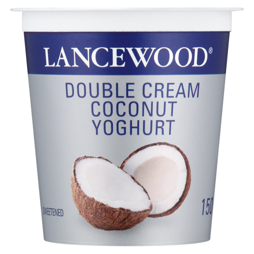 LANCEWOOD Coconut Flavoured Double Cream Yoghurt 150g