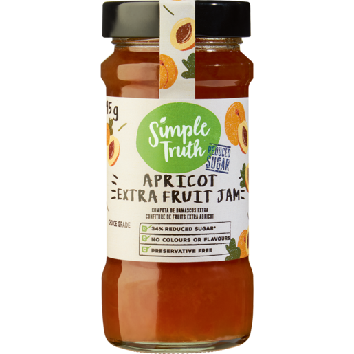 Simple Truth Reduced Sugar Apricot Extra Fruit Jam 295g
