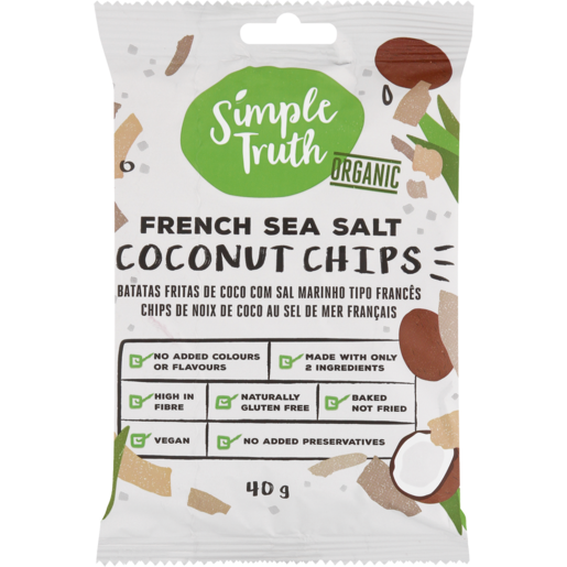 Simple Truth Organic French Sea Salt Coconut Chips 40g