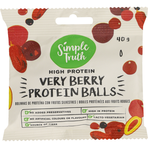 Simple Truth Very Berry Protein Balls 40g