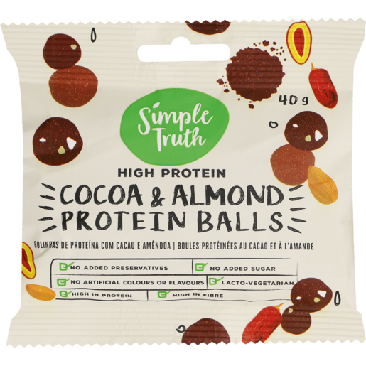 Simple Truth Cocoa & Almond Protein Balls 40g