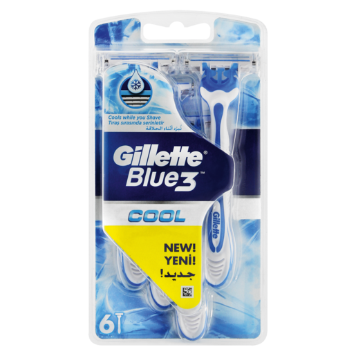 Gillette Blue3 Cool Disposable Razor 6 Pack