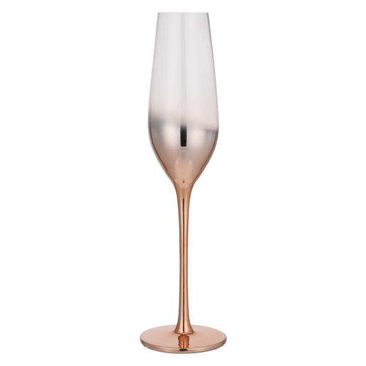 Rose Gold Ombré Flute Glass 210ml