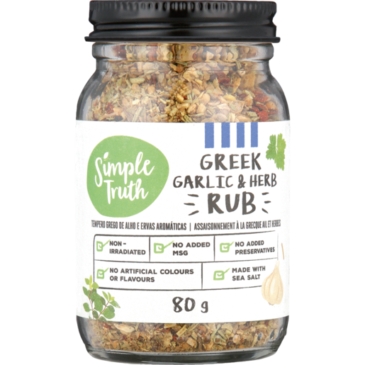 Simple Truth Greek Garlic & Herb Rub 80g