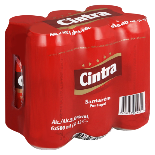 Cintra Portugal Beer Cans 6 x 500ml
