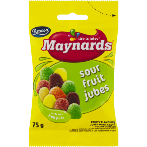 Maynards Sour Fruit Jubes 75g