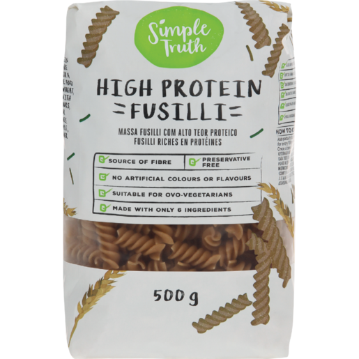 Simple Truth High Protein Fusilli Pasta 500g