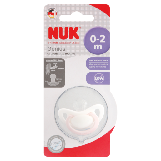 NUK Genius Orthodontic Soother 0-2 Months