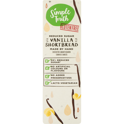 Simple Truth Gluten Free Vanilla Shortbread 125g
