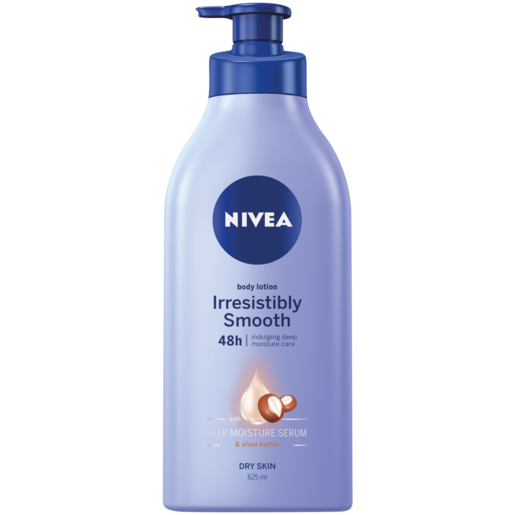 NIVEA Irresistably Smooth Shea Butter Body Lotion For Dry Skin 625ml