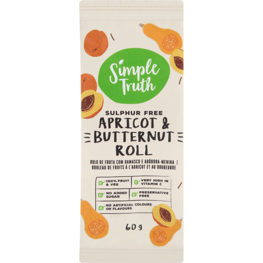 Simple Truth Apricot & Butternut Roll 60g