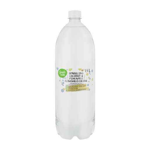 Simple Truth Coconut & Pineapple Flavoured Sparkling Drink 1.5L