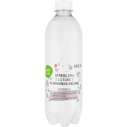 Simple Truth Litchi Flavoured Sparkling Drink 500ml