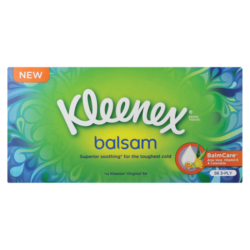Kleenex Balsam 3 Ply 56 Pack