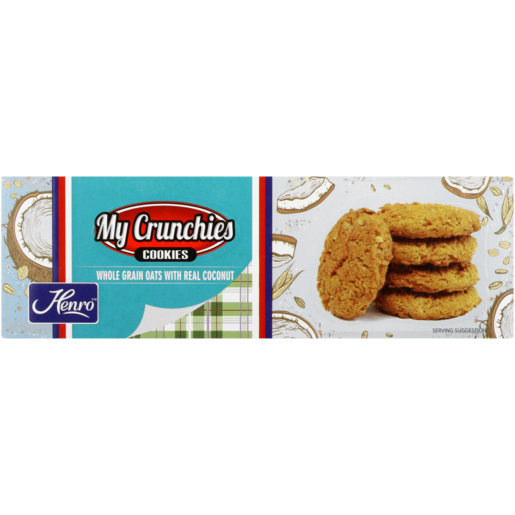 Henro My Crunchies Whole Grain Oats With Real Coconut Cookies 175g