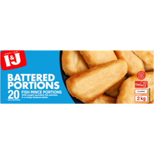 I&J Frozen Battered Fish Mince Portions 2kg, Frozen Battered Fish, Frozen  Fish & Seafood, Frozen Food, Food