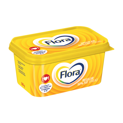 Flora 50% Regular Fat Spread 500g